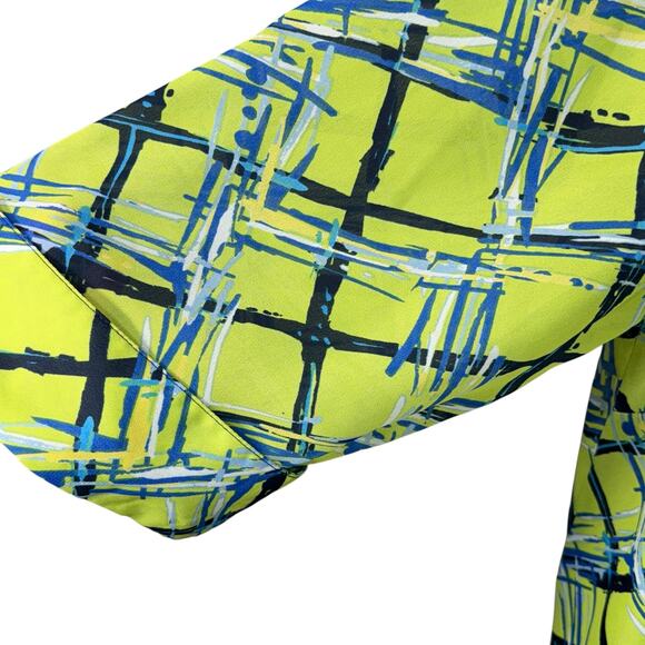 Maggie Barnes 1X (18/20) Top Button-Up V-Neck Lightweight Semi-Sheer 3/4 Sleeves - Picture 3 of 8